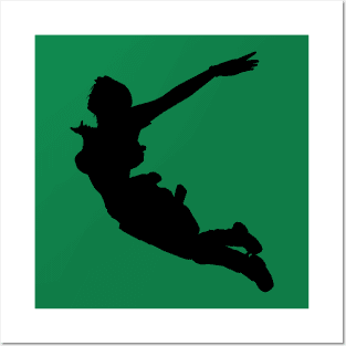 LARA CROFT SILHOUETTE SWAN DIVE (Tomb Raider Legend) Posters and Art